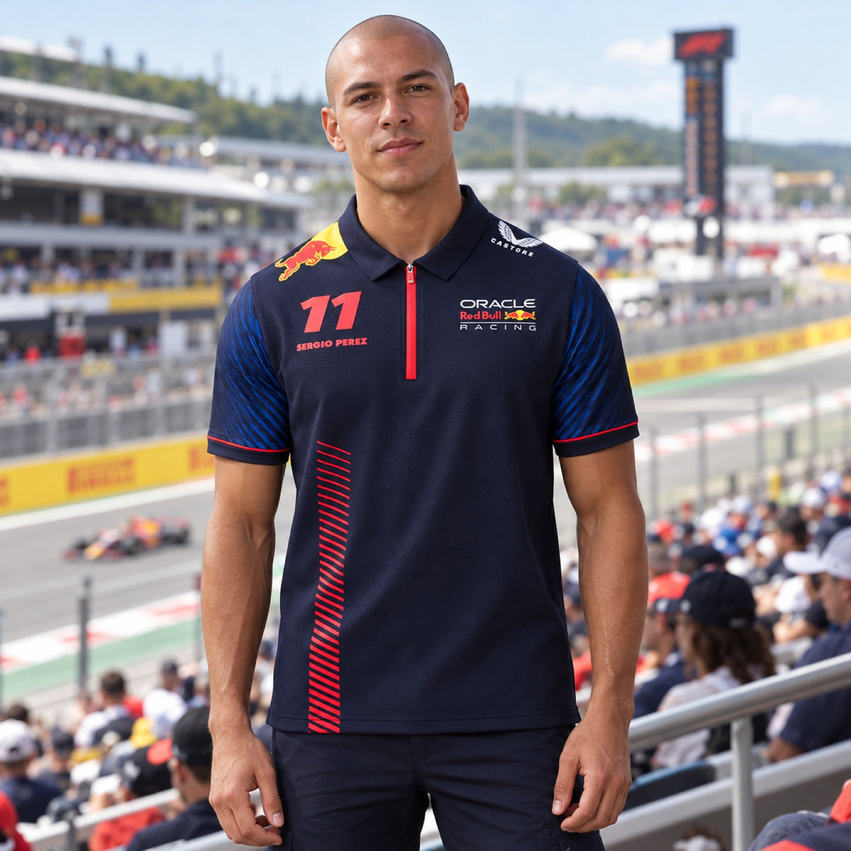 Red Bull Racing F1 Sergio Perez Team Polo – illustrative photo (AI)