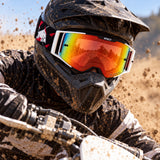 Red Bull Spect TORP Motocross Goggles – Black/White with Red Lens – illustrative photo (AI)