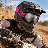 Motokrosové okuliare Red Bull Spect WHIP – čierne so strieborným sklom – ilustračné foto (AI)