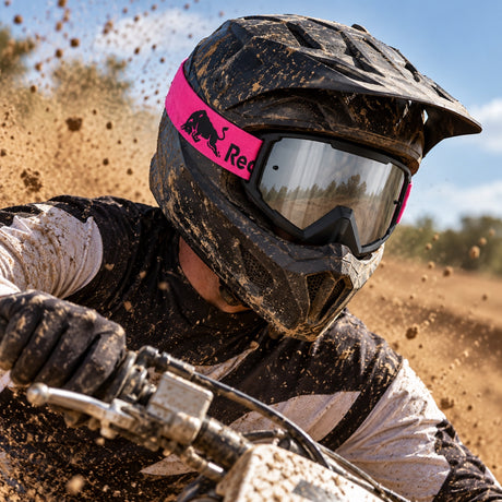 Motokrosové okuliare Red Bull Spect WHIP – čierne so strieborným sklom – ilustračné foto (AI)