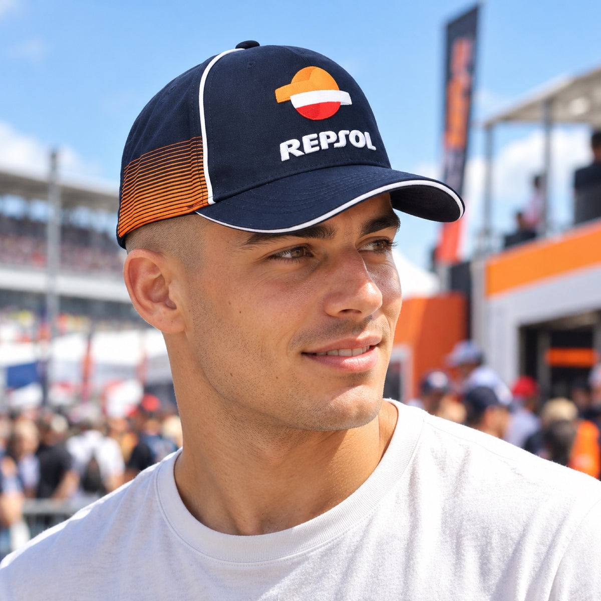 Repsol Team Cap with Logo – Navy – illustrative photo (AI)