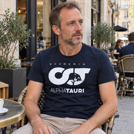 Scuderia Alpha Tauri F1 Women's Lifestyle T-Shirt – Blue – ilustrační foto (AI)