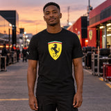 Lifestylové tričko Scuderia Ferrari F1 s veľkým logom – čierne – ilustračné foto (AI)
