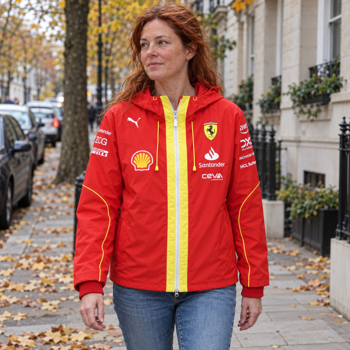 Tímová bunda Scuderia Ferrari F1 PRO – červená – ilustračné foto 2 (AI)