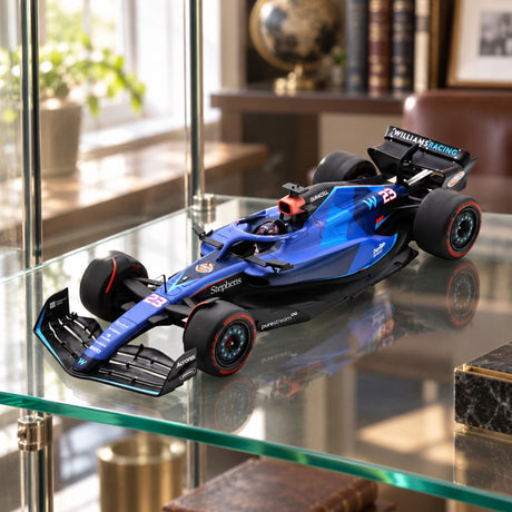 Model Spark Williams F1 FW45 Alex Albon 1:18 – VC Bahrajnu 2023 – ilustračné foto (AI)