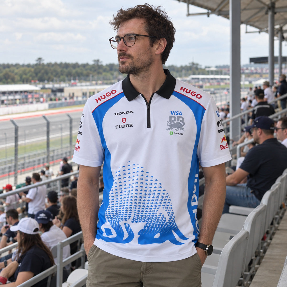 Visa Cash App RB Team Polo with Sponsor Logos – ilustrační foto (AI)
