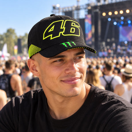 Šiltovka VR46 Valentino Rossi – čierna #46 – ilustračné foto (AI)