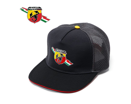 Abarth Corse šiltovka s rovným šiltom sivá