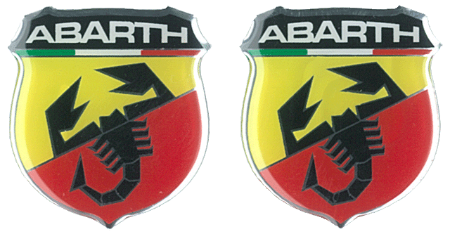 Abarth nálepky 3D
