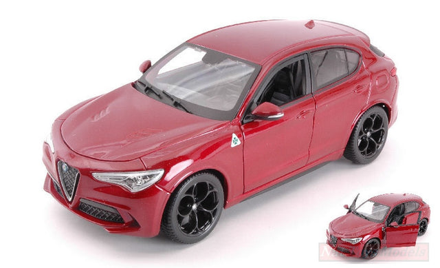 Model Alfa Romeo Stelvio Q4 Quadrifoglio 1:24 červené