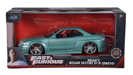 Fast & Furious Nissan Skyline GT-R34 Brian's 2002 grey model