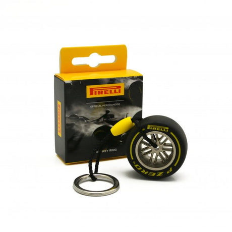 F1 Tech Pirelli TYRE 18 keyring yellow