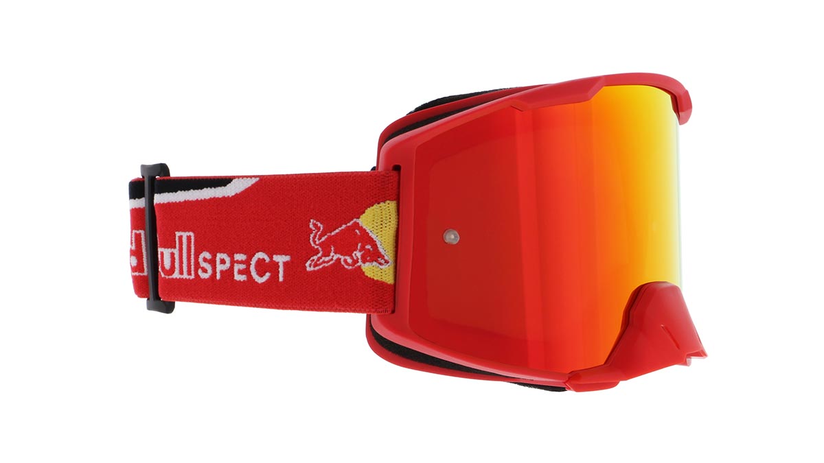 Red Bull Spect STRIVE S motocross goggles red with red lens