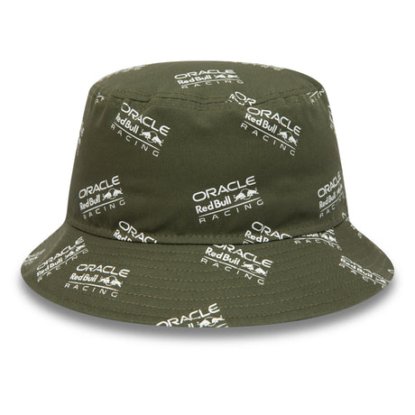 Red Bull Racing F1 AOP Bucket Hat – Olive
