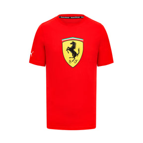Scuderia Ferrari F1 voľnočasové tričko s veľkým logom červené