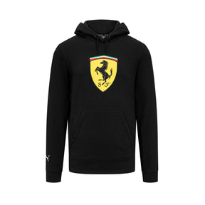 Scuderia Ferrari F1 voľnočasová mikina s veľkým logom čierna