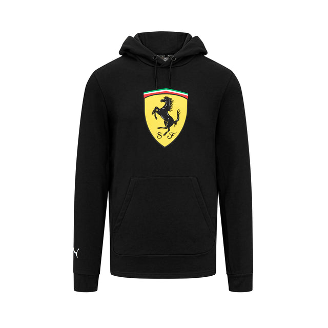 Scuderia Ferrari F1 voľnočasová mikina s veľkým logom čierna