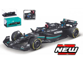 Model Mercedes AMG Petronas F1 W14 BBurago #63 George Russell 2023 1:43 Signature