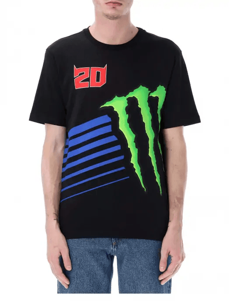 Tričko Fabio Quartararo Monster Energy Logo čierne
