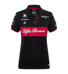 Alfa Romeo F1 Team dámska tímová polokošeľa čierna