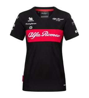 Alfa Romeo F1 Team dámske tímové tričko čierne