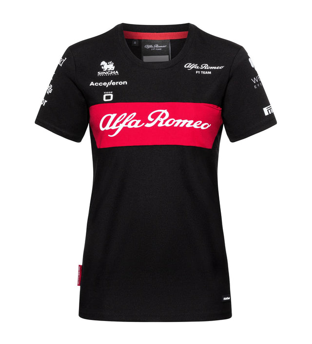 Alfa Romeo F1 Team dámske tímové tričko čierne