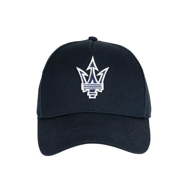 Maserati šiltovka s logom trojzubca tmavomodrá