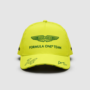 Tímová šiltovka Aston Martin F1 Team Fernando Alonso – limetková
