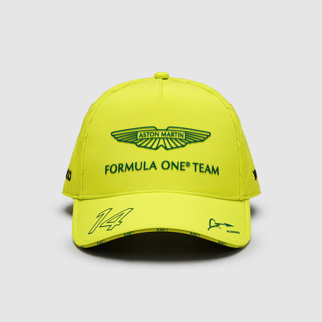 Tímová šiltovka Aston Martin F1 Team Fernando Alonso – limetková