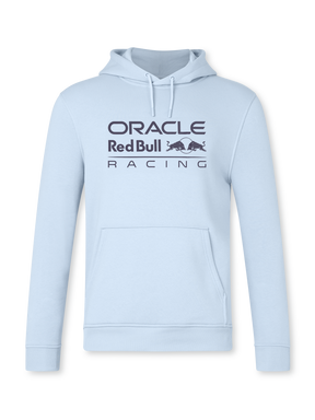 Voľnočasová mikina s kapucňou Red Bull Racing F1 s logom ORBR svetlomodrá