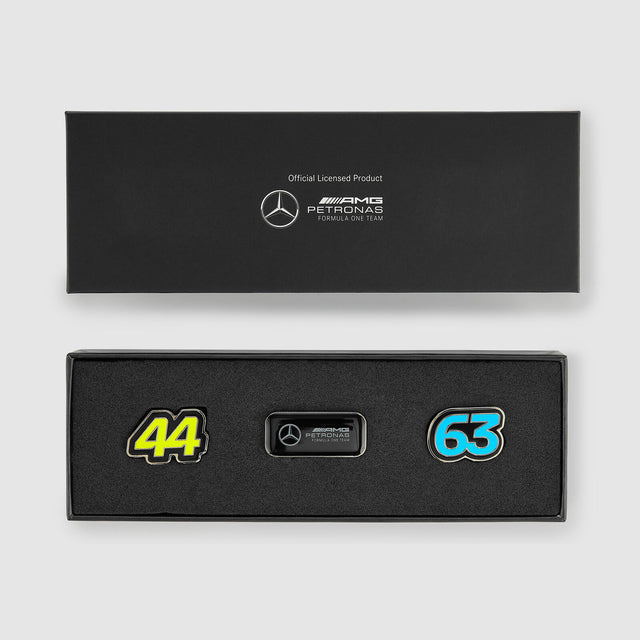 Mercedes AMG F1 team pin badge set