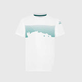 Aston Martin F1 Team kids' GRAPHIC fan T-shirt white – 152 CM