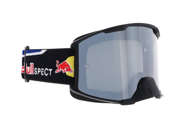 Red Bull Spect STRIVE motocross goggles black with silver lens