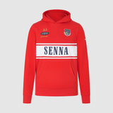 Ayrton Senna Legend hoodie, red