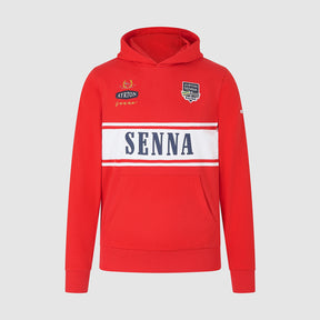 Ayrton Senna Legend hoodie, red
