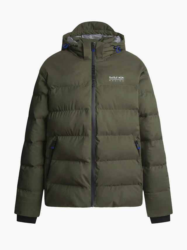 Bunda s kapucňou Pepe Jeans - Red Bull Racing tmavozelená