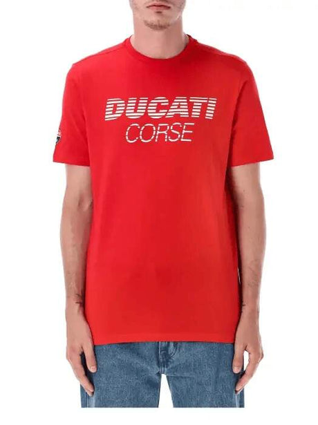 Ducati Corse T-shirt with Ducati lettering red