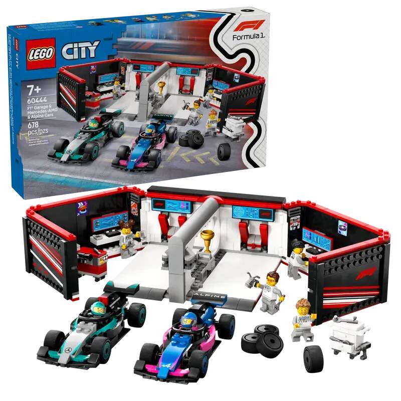 LEGO stavebnica Alpine/Mercedes - garáž Formuly 1 - edícia city