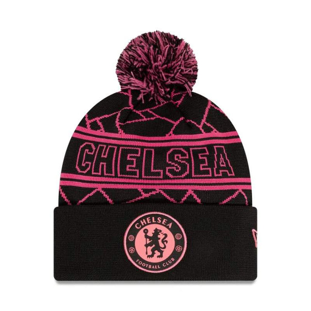 Zimná čiapka CHELSEA vintage čierna s brmbolcom