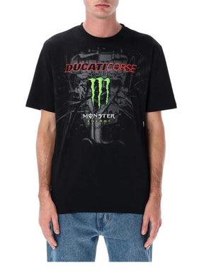 Fanúšikovské tričko Ducati Corse - Monster Energy čierne Monster