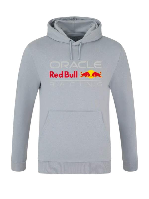 Voľnočasová mikina Oracle Red Bull Racing s logom sivá CORE