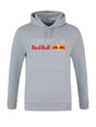 Voľnočasová mikina Oracle Red Bull Racing s logom sivá CORE