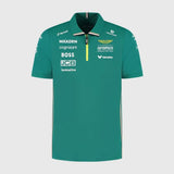 Tímová polokošeľa Aston Martin F1 Team s logami sponzorov