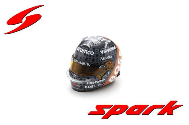 Model prilby SPARK Fernando Alonso F1 2024 1:5 SE Silverstone