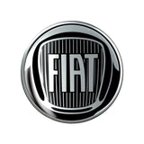Fiat 3D logo sticker black 75 mm