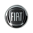 Fiat logo samolepka 3D čierna 58mm