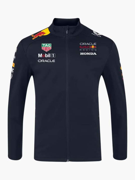Tímová softshellová bunda Oracle Red Bull Racing s logami sponzorov