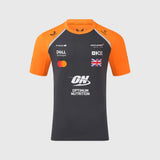 Tímové tričko McLaren F1 Lando Norris so sponzorskými logami – tmavosivé