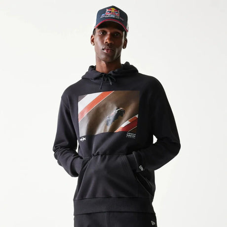 Oversized mikina s kapucňou Oracle Red Bull Racing New Era s grafikou – tmavomodrá