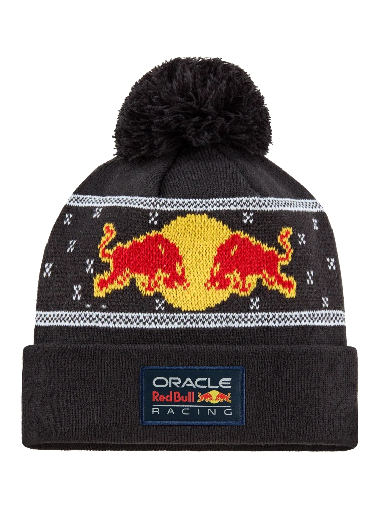 Oracle Red Bull Racing Bobble Beanie with Logo – Christmas Edition